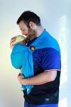sling porte-bébé turquoise